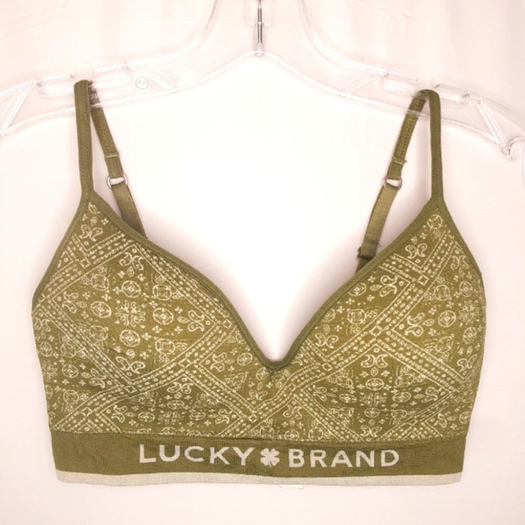 Lucky Brand Wireless 34c Olive Green Bra
